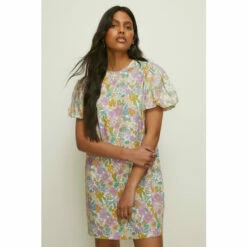 Oasis Petite Floral Woven Puff Sleeve Mini Dress For Female -Oasis Sales Store unnamed file 4814