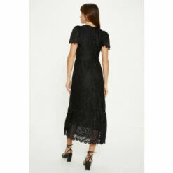 Oasis Scallop Lace Full Skirted Angel Sleeve Midi Dress For Female -Oasis Sales Store unnamed file 4855