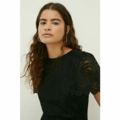 Oasis Scallop Lace Full Skirted Angel Sleeve Midi Dress For Female -Oasis Sales Store unnamed file 4857