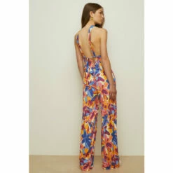 Oasis Slinky Jersey Floral Tie Back Jumpsuit For Female -Oasis Sales Store unnamed file 4868