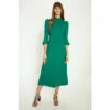 Oasis Button Shoulder Ponte Midi Dress For Female -Oasis Sales Store unnamed file 4879