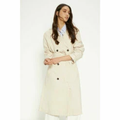 Oasis Pleat Detail Belted Trench Coat For Female -Oasis Sales Store unnamed file 4906