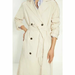 Oasis Pleat Detail Belted Trench Coat For Female -Oasis Sales Store unnamed file 4908