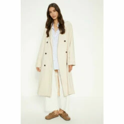 Oasis Pleat Detail Belted Trench Coat For Female -Oasis Sales Store unnamed file 4909