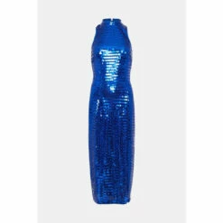 Oasis Sequin Halterneck Midi Dress For Female -Oasis Sales Store unnamed file 4933