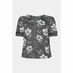 Oasis Essential Lace Insert Mono Floral Woven Tee For Female 10 Oasis Essential Lace Insert Mono Floral Woven Tee For Female -Oasis Sales Store unnamed file 4983