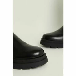 Oasis Knee High Chunky Leather Boot For Female -Oasis Sales Store unnamed file 4993