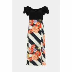 Oasis X Print Sisters Contrast Print Bow Midi Dress For Female 10 Oasis X Print Sisters Contrast Print Bow Midi Dress For Female -Oasis Sales Store unnamed file 502