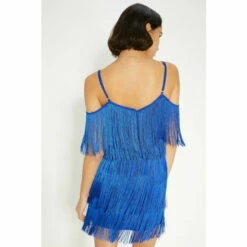 Oasis Fringed Cold Shoulder Mini Dress For Female -Oasis Sales Store unnamed file 5033