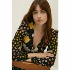 Oasis Mixed Scale Floral Pleated Midi Dress For Female -Oasis Sales Store unnamed file 5044