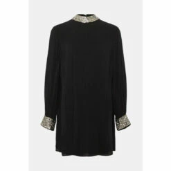 Oasis Plus Size Embellished Shift Dress For Female -Oasis Sales Store unnamed file 5118