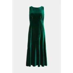 Oasis Petite Velvet Cowl Back Empire Midaxi Dress For Female -Oasis Sales Store unnamed file 5128