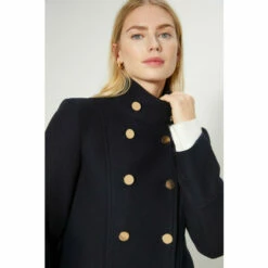 Oasis Premium Italian Wool Mix Short Military Coat For Female -Oasis Sales Store unnamed file 5134