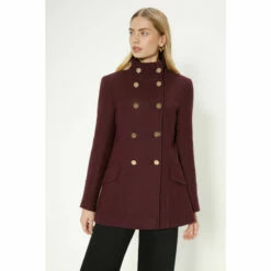 Oasis Premium Italian Wool Mix Short Military Coat For Female -Oasis Sales Store unnamed file 5135