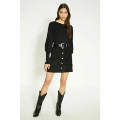 Oasis Pointelle Sleeve Tie Back Jumper For Female -Oasis Sales Store unnamed file 5144