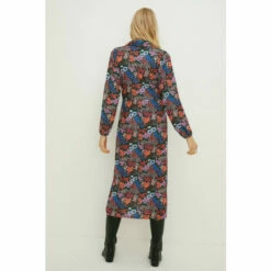 Oasis Jersey Crepe Floral Long Sleeve Shirt Dress For Female -Oasis Sales Store unnamed file 5193