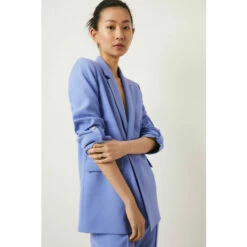 Oasis Roll Sleeve Tab Detail Tailored Blazer For Female -Oasis Sales Store unnamed file 5218