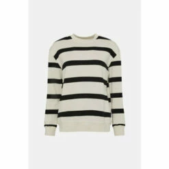 Oasis Premium Boxy Stripe Sweatshirt For Female -Oasis Sales Store unnamed file 5229