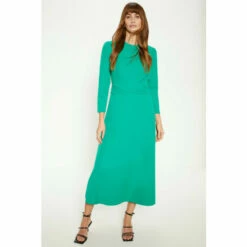 Oasis Draped Crepe Button Detail Midi Dress For Female -Oasis Sales Store unnamed file 5240