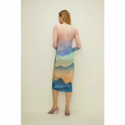 Oasis Textured Jersey Landscape Midi Dress For Female 9 Oasis Textured Jersey Landscape Midi Dress For Female -Oasis Sales Store unnamed file 5264