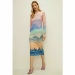 Oasis Textured Jersey Landscape Midi Dress For Female 11 Oasis Textured Jersey Landscape Midi Dress For Female -Oasis Sales Store unnamed file 5266