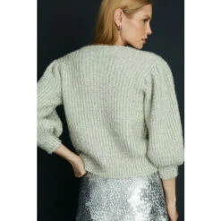 Oasis Statement Button Tinsel Cardigan For Female -Oasis Sales Store unnamed file 5274