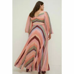 Oasis Plus Size Micro Pleated Stripe Midi Dress For Female -Oasis Sales Store unnamed file 5280
