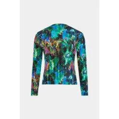 Oasis Abstract Print Plisse Funnel Neck Top For Female -Oasis Sales Store unnamed file 5300