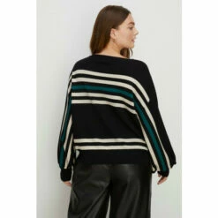 Oasis Plus Size Stripe Batwing Slash Neck Jumper For Female 9 Oasis Plus Size Stripe Batwing Slash Neck Jumper For Female -Oasis Sales Store unnamed file 5304