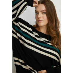 Oasis Plus Size Stripe Batwing Slash Neck Jumper For Female 11 Oasis Plus Size Stripe Batwing Slash Neck Jumper For Female -Oasis Sales Store unnamed file 5306