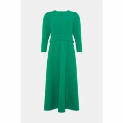 Oasis Petite Compact Crepe Cross Front Midi Dress For Female -Oasis Sales Store unnamed file 5315