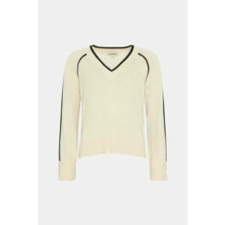 Oasis Cashmere Blend Deep Cuff Slouchy V Neck Jumper For Female -Oasis Sales Store unnamed file 5320