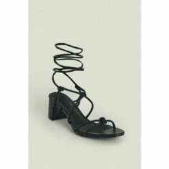 Oasis Sales Store 33 Oasis Knot Detail Strappy Block Heel Sandal For Female
