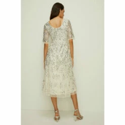 Oasis Sequin Criss Cross Midi Occasion Dress For Female -Oasis Sales Store unnamed file 638