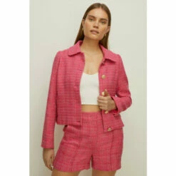 Oasis Tweed Stitch Short For Female