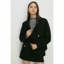 Oasis Collared Top Stitch Detail Short Coat For Female -Oasis Sales Store unnamed file 695