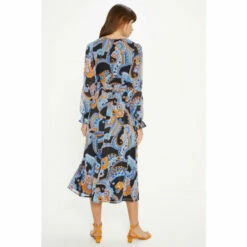 Oasis Paisley Ruffle Waist Midi Dress For Female -Oasis Sales Store unnamed file 70