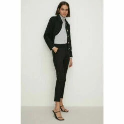 Oasis Cotton Sateen Tailored Slim Leg Trouser For Female -Oasis Sales Store unnamed file 702