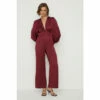 Oasis Petite Satin Plunge Balloon Sleeve Jumpsuit For Female -Oasis Sales Store unnamed file 707