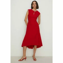 Oasis Premium Keyhole Tiered Midi Dress For Female -Oasis Sales Store unnamed file 731
