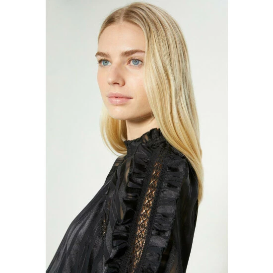 Oasis Rachel Stevens Satin Lace Trim Midi Dress For Female 4 Oasis Rachel Stevens Satin Lace Trim Midi Dress For Female - Image 2