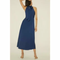 Oasis Satin Halter Neck Midi Dress For Female -Oasis Sales Store unnamed file 764