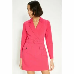 Oasis Premium Tailored Stretch Wrap Blazer Dress For Female -Oasis Sales Store unnamed file 773