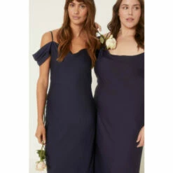 Oasis Cowl Cold Shoulder Satin Bias Midaxi Dress For Female -Oasis Sales Store unnamed file 792