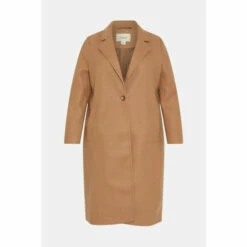 Oasis Plus Size Single Breasted Relaxed Coat For Female -Oasis Sales Store unnamed file 797