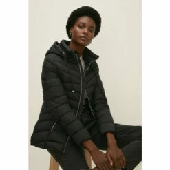 Oasis Short Padded Packable Coat For Female