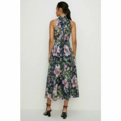 Oasis Petite Lyanna Floral Satin Burnout Midi Dress For Female -Oasis Sales Store unnamed file 801