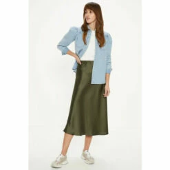 Oasis Satin Bias Midi Skirt For Female -Oasis Sales Store unnamed file 83