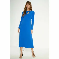 Oasis Scuba Crepe Bow Detail Midi Dress For Female -Oasis Sales Store unnamed file 835