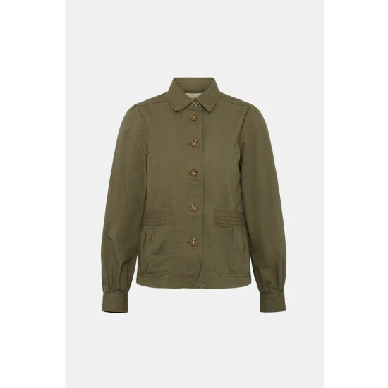 Oasis Crop Pocket Detail Shacket For Female 6 Oasis Crop Pocket Detail Shacket For Female - Image 4